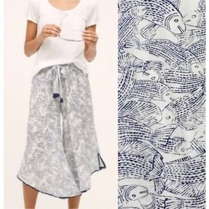 Anthropologie Cropped Wide Leg Pants Mermaid Large Boho
Indie Novelty Print